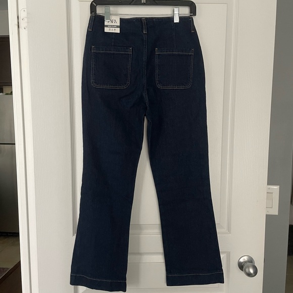 NWT- Zara Mini Flare Jeans - Picture 4 of 14